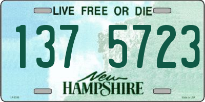 NH license plate 1375723