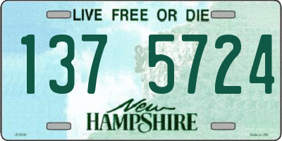 NH license plate 1375724