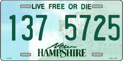 NH license plate 1375725
