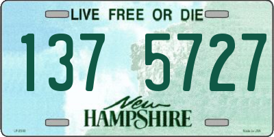 NH license plate 1375727