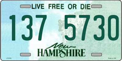 NH license plate 1375730