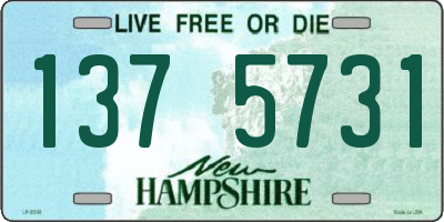 NH license plate 1375731