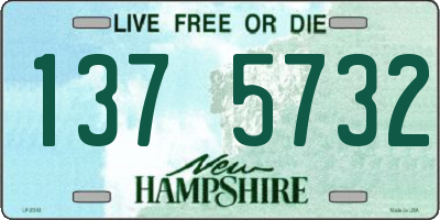 NH license plate 1375732