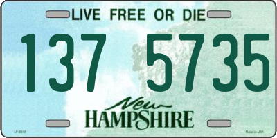 NH license plate 1375735