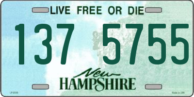 NH license plate 1375755