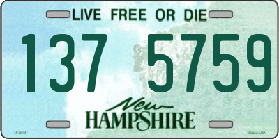 NH license plate 1375759