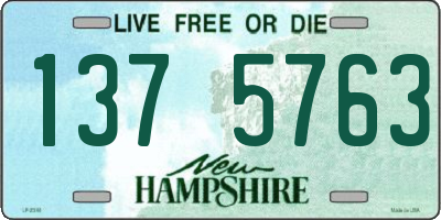 NH license plate 1375763