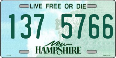 NH license plate 1375766