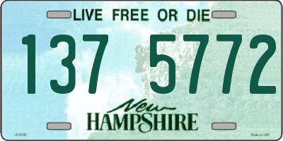 NH license plate 1375772