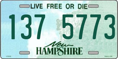 NH license plate 1375773