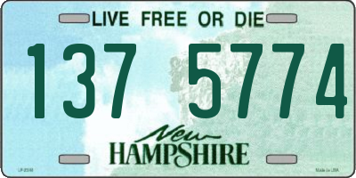 NH license plate 1375774