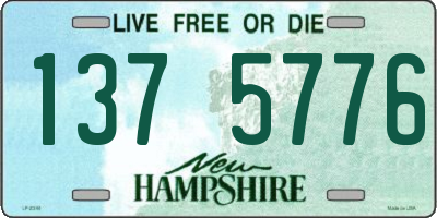 NH license plate 1375776