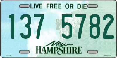 NH license plate 1375782