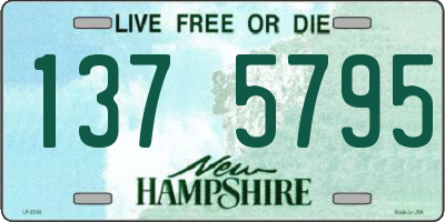NH license plate 1375795