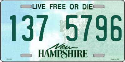 NH license plate 1375796