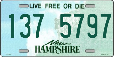 NH license plate 1375797