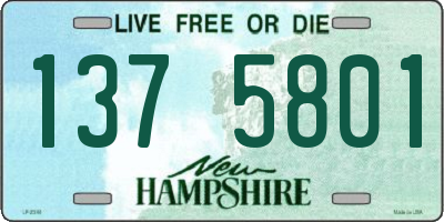 NH license plate 1375801