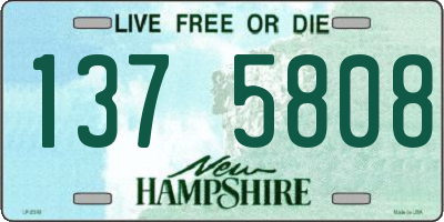 NH license plate 1375808