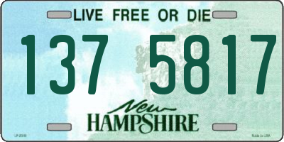 NH license plate 1375817