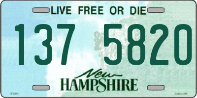 NH license plate 1375820