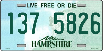 NH license plate 1375826