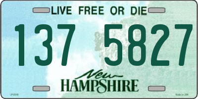NH license plate 1375827