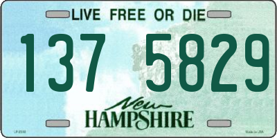 NH license plate 1375829