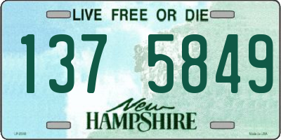 NH license plate 1375849