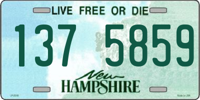 NH license plate 1375859