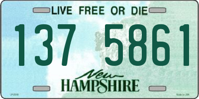 NH license plate 1375861