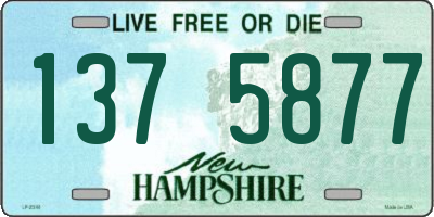 NH license plate 1375877
