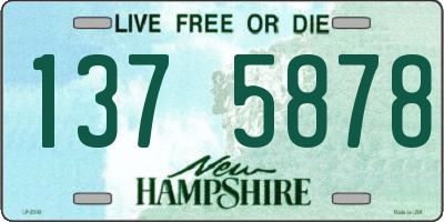 NH license plate 1375878