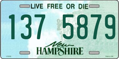 NH license plate 1375879