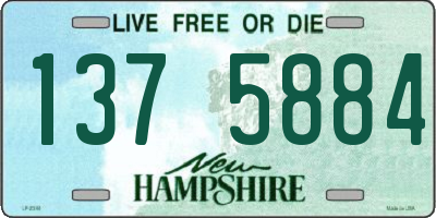NH license plate 1375884