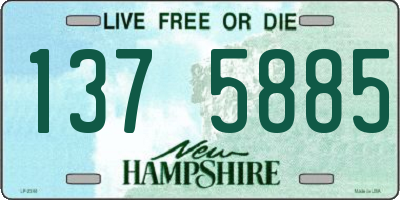 NH license plate 1375885