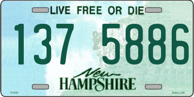 NH license plate 1375886