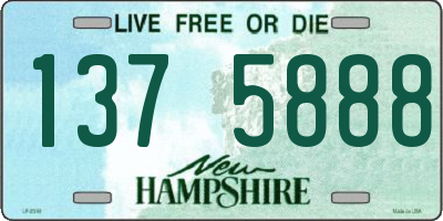 NH license plate 1375888