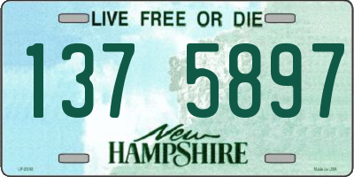 NH license plate 1375897