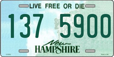 NH license plate 1375900