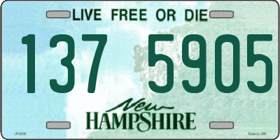 NH license plate 1375905