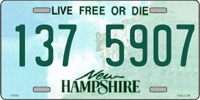 NH license plate 1375907