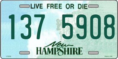 NH license plate 1375908
