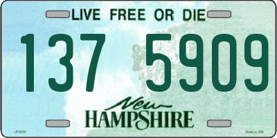NH license plate 1375909