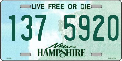 NH license plate 1375920