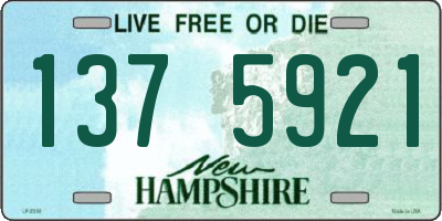 NH license plate 1375921