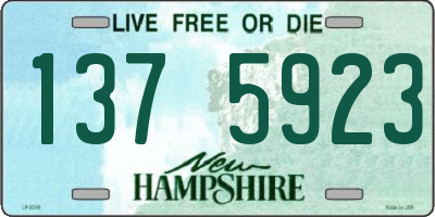 NH license plate 1375923