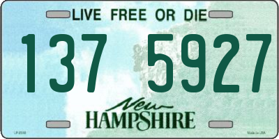 NH license plate 1375927
