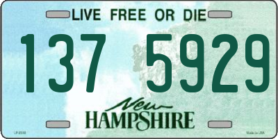 NH license plate 1375929