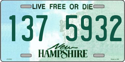 NH license plate 1375932