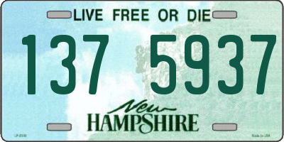 NH license plate 1375937